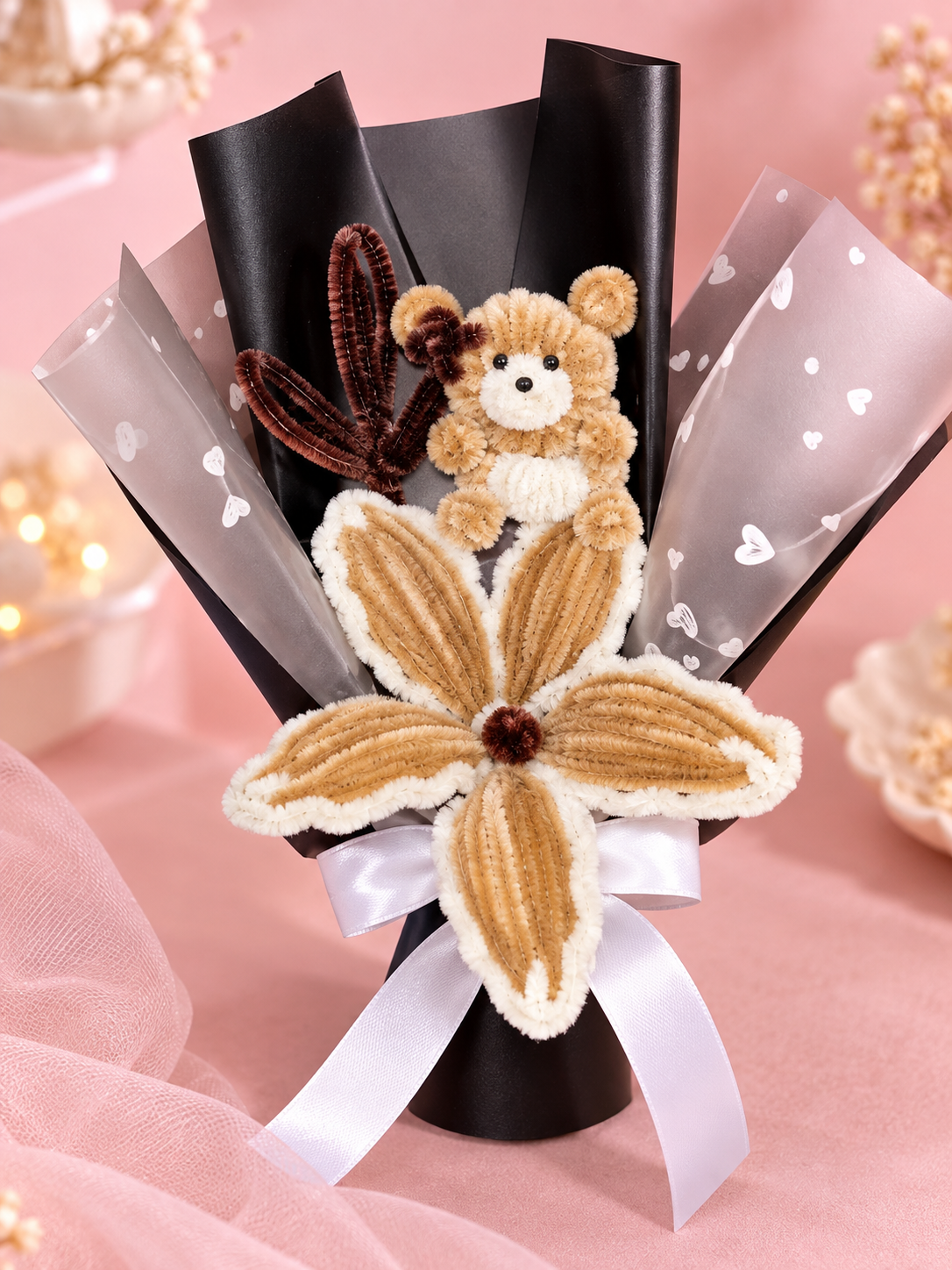 Teddy & Flower Bouquet
