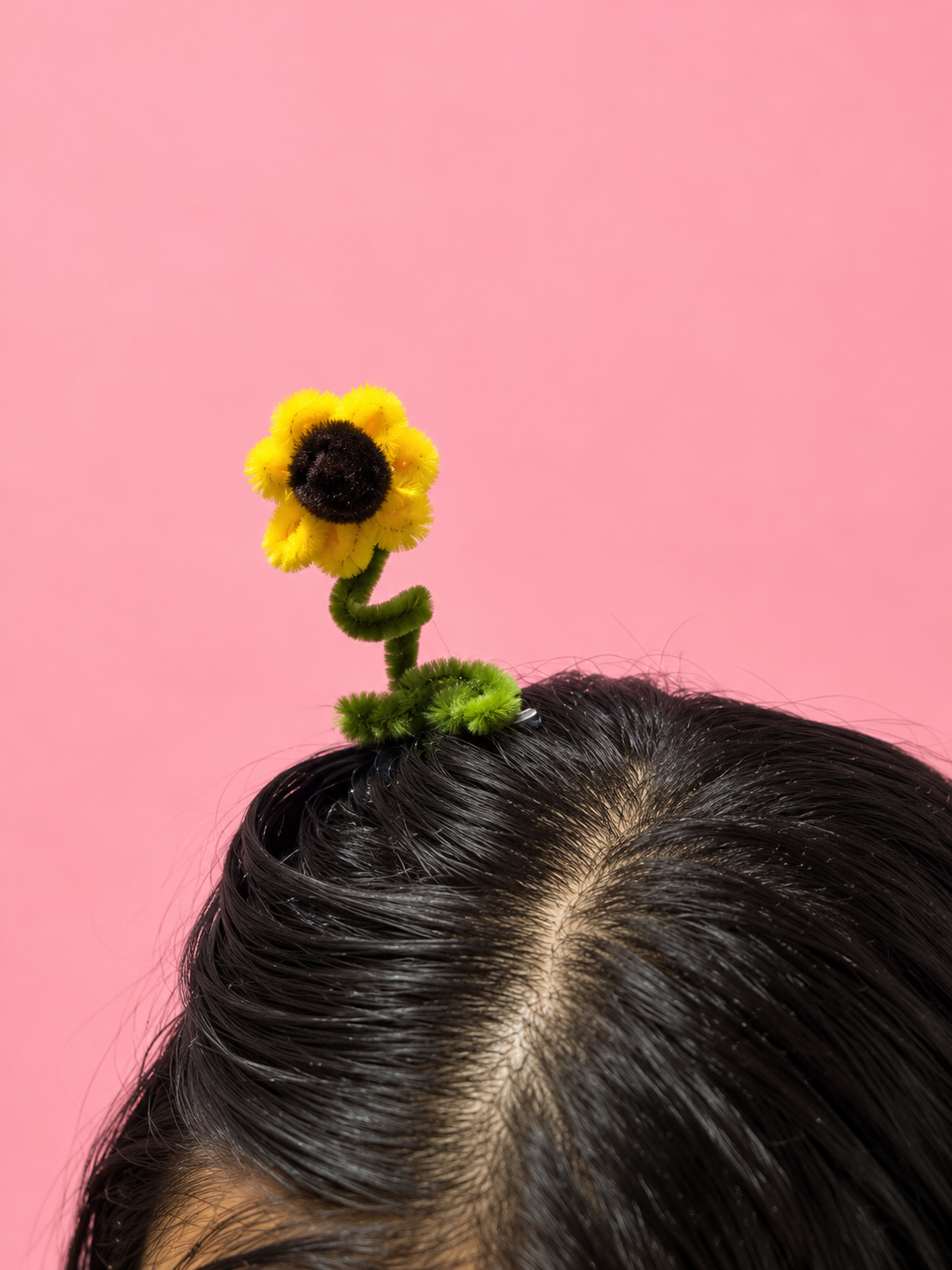 Sunflower Sprout Hair Clip